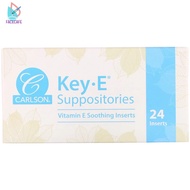 Carlson Labs Key•E Suppositories, 12/24 Soothing Inserts