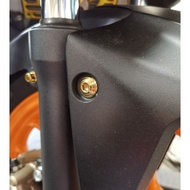 RS150 / RS-X150 Front Mudguard Srcew Titanium / Gold Front Fender Skru