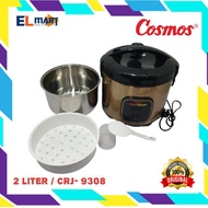 Magic Com Cosmos 2 Liter Stainless Steel CRJ 9308 - CRJ9308 2L Original Stainless Rice Cooker Periuk