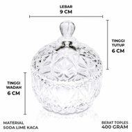 Crystal GLass Jar Display Snack Candy Jar GLass Candy Cycle