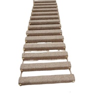 Pet Soft Rope Ladder Cat Bed Cat Climbing Frame Soft Ladder Solid Wood Cat Stairs Hemp Rope Cat Clim