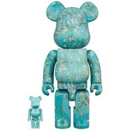 《瘋樂模玩》全新現貨 日本進口 BE@RBRICK 梵谷 盛開的杏花 400%+100% 庫柏力克熊