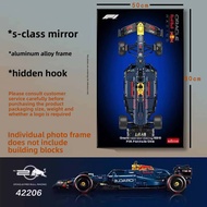 Wall-Mounted Display Frame for F1 Race Car Building Blocks