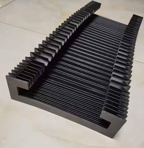 Custom made T2 milling machine flexible accordion bellows dust cover,350mmx 200mm x 400mm and 315mm 