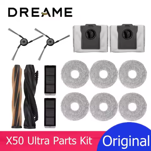 Dreame X50 Robot Spare Part Main / Side Brush, Filter, Mop, Dustbag Optional for X50 Master / L50 (P