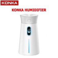 KONKA 380ml USB Humidifier 7-Color Mood Lights Dual Mist Modes 0-20dB Silent Car & Home Use