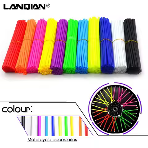 72 pcs Motorcycle Spoke Shrouds Skins Covers For Suzuki DRZ400S DRZ400SM DRZ400 00-15 DR250R 96-00 D