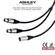 ASHLEY ASHLEY | Ashley 1x XLR Male Audio Cable - 2x XLR Female | Ashley Official Store - Ashley Pro 