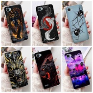 LG Q6 / Q6 Alpha (Q6a) / Q6 Plus Q6+ X600 X600K X600S Fashion Dragon Spider Style Pattern Soft Silic