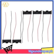 【W】5PCS 1 23A A23 12V Battery Storage Clip Holder Box Case Cell Holder With Wire