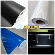 skotlet stiker kaca aquarium/ background akuarium 25cmx120c - biru glosi 25cmx120cm