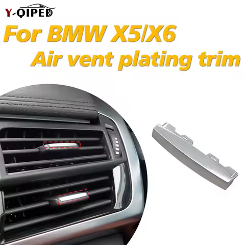 For BMW F15 F16 F85 F86 X5 X6 X5M X6M A/C Vent Outlet Paddle Trim Strip Chrome 64118253115 2014-2019