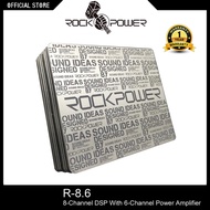 ROCKPOWER Car Audio R-8.6  8-Channel DSP With 6-Channel Power Amplifier
