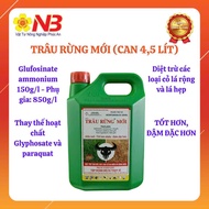 Thuốc trừ cỏ Trâu rừng MỚI CAN 4.5 LIT Trâu rừng đen Newfosinate 150SL (Trâu rừng đen Thụy Sĩ) 4.5L