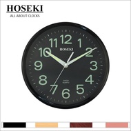 HOSEKI H-9018 Round Quartz Designer Wall Clock Silent Non-Ticking Large Number Easy To Read Living Kitchen Office