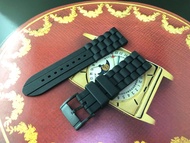 議價不回 兩款 NOS 倉底 FOSSIL 24MM 膠錶帶 連22MM扣 RUBBER BAND 請睇內文