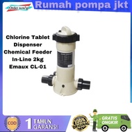 Chlorine Tablet Dispenser Chemical Feeder In-Line 2kg Emaux CL-01