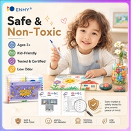 [SG Stock] ENMY Acrylic Marker Pen Set 48/60/80 Colors, Washable Water-Based Paint Markers, Non-Toxi
