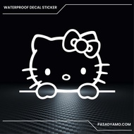 Kitty Decal Sticker for Cars Motorcycles Laptops Skateboards 4 inches Length