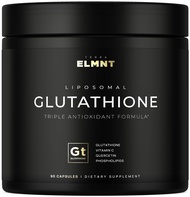 ELMNT 2150mg Super Antioxidant Liposomal Glutathione Supplement w. Vitamin C, Quercetin & Reduced L 