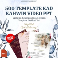 500+ TEMPLATE Koleksi Kad Kahwin Digital & Video Power Point Template | Hak Jual Semula | Wedding In