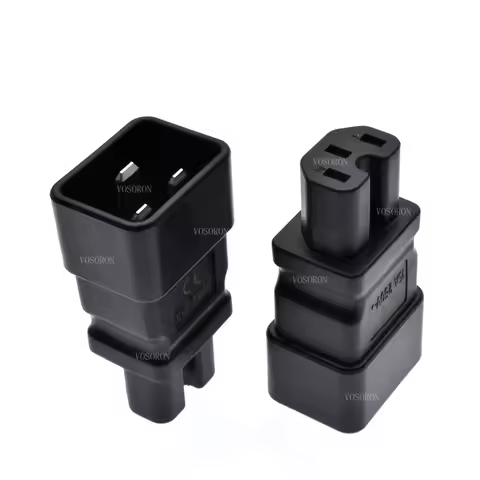 IEC 320 C20 to C15 AC Power Adapter Plug,C19 to C14 AC Plug convert adapter,IEC PLUG Converter Adapt