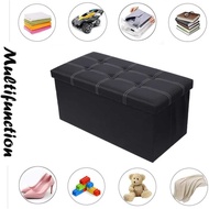 JKMLLCM LUEFAT Sofa Box Storage Box Foldable Leather Waterproof 76x37x36.5cm - L76