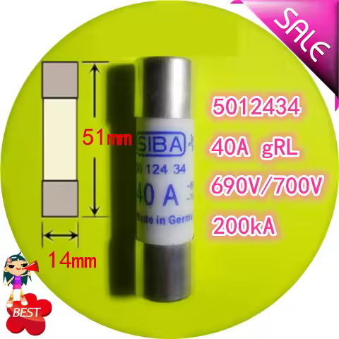3PCS Fuse 40A gRL 690V 700V 200kA 5012434 fuse tube fuse