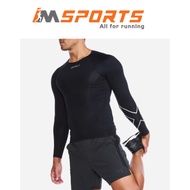 2XU Core Compression Long Sleeve Men's Bodysuit - Genuine Black - IMSports Compression Shirt