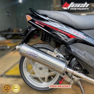 Original Btech Exhaust Standard Racing Type Checklis Sijiro Type Cs - T (Titan) Non Shield PNP, Mio 