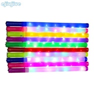 cc 10Pcs Color Changing Plastic Light Sticks Glowing LED Sticks for Birthday Halloween Night Event a