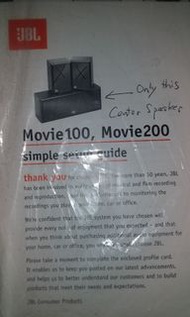 JBL center speaker only