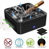 Rechargeable Smokeless Ashtray Secondhand Smoke Air Filter Purifier for Home Office Car