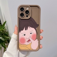 Digging Nose Shit Girl Phone case for OPPO A38 A18 A98 A38 A53 A12 A76 A58 A55 reno11 reno10 reno8 reno7 reno6 reno5 reno4 Soft Shockproof Silicone cover