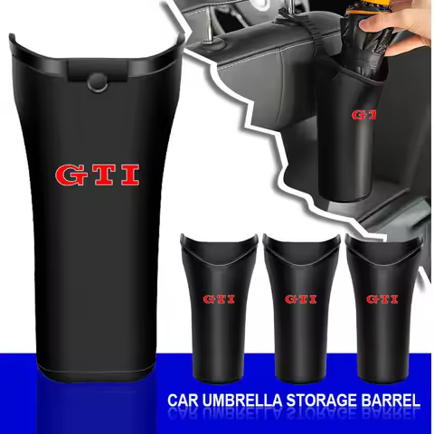 1Pcs Multi-Function Auto Car Holder Bucket Storage Box Emblem for VW GTI Golf 3 4 MK3 MK4 Passat 3BG