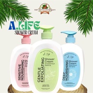 A.life Shower Cream Full Range Deep Nourishing/Sensitive Nourishing/Gentle Exfoliating (1L) Ready St