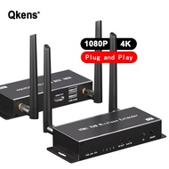 180m Wireless HDMI KVM Extender Audio Video Transmitter and Receiver Kit for PS4 Camera Laptop PC To TV Monitor Keyboard Mouse