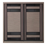 2 DOOR SLIDING WARDROBE 6 x 8 FEET / MULTIPLE CHOICE COMPARTMENT AND DOOR DESIGN / ALMARI 6 x 8 KAKI