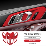มือจับประตูในรถหนังนิ่มแอร์สปีด Lis Pigura สำหรับ G05 X5 BMW สวิตช์ประตู19-23 Lis Pigura 4ชิ้นการแต่