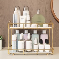 Light Luxury Countertop Makeup Organizer Skin Care Products Perfume Organizer for Cosmetics Bathroom Storage Rack