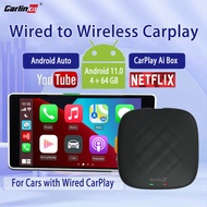 Carlinkit Wireless carplay ai box android auto Android 11 3+32g carlink CarPlay USB GPS Built-in Net