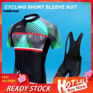  Cycling Jersey Set Quick Dry Elastic Flax Gel Padded MTB Riding Clothing Kit for Cycling