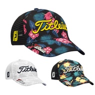 Titleist หมวกแก๊ปสำหรับกระบังแสงกีฬา Topi Bordir Unisex แฟชั่นหมวกกอล์ฟระบายอากาศได้ดีหมวกแก๊ปแห้งเร็ว Azureway J.lindeberg DESCENTE