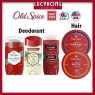 Old Spice l Deodorant for Men Pure Sport, Swagger, Fiji l Hair Styling Putty, Pomade with beeswax