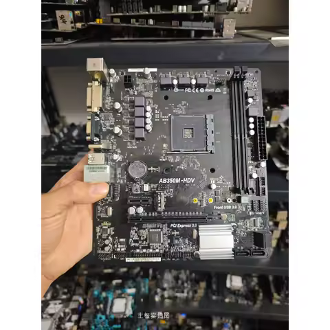 Used mATX Motherboard for ASRock AB350M-HDV AM4 B350 DDR4 M.2 HDMI