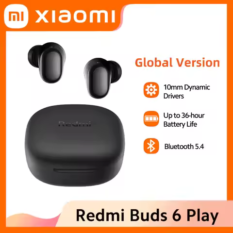 Original Xiaomi Redmi Buds 6 Play Global Version 10mm Dynamic Driver Earphone AI Noise Cancellation 