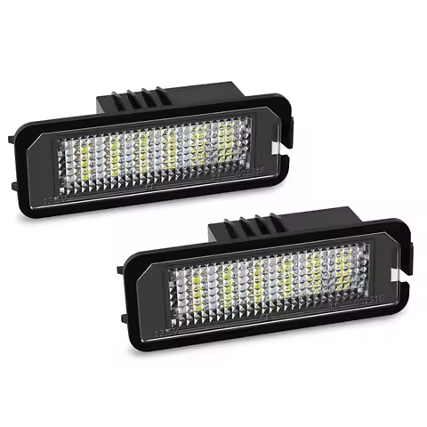 2x Error Free Car LED License Number Plate Light Auto Lamp For VW Golf 4 5 6 MK4 MK5 MK6 Passat Polo