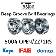 Deep Groove Ball Bearing 6004 | KOYO / DOMAX / FAG | ZZ / 2RS / Open | C3
