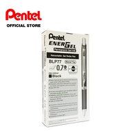 PENTEL EnerGel Permanent BLP77 Refillable Gel Roller Pen (0.7mm, 12 Pieces)