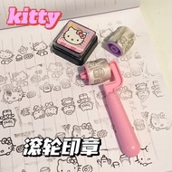 DIY Stamp Cute Girly Heart kitty Roller Stamp